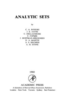 cover of the book Analytic Sets (London school 1978)