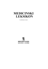 cover of the book Medicinski leksikon