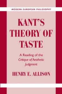 cover of the book Kant's Theory of Taste: A Reading of the Critique of Aesthetic Judgment