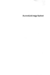 cover of the book Az evolúció nagy lépései