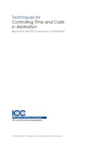 cover of the book Techniques for Controlling Time and Costs in Arbitration