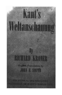 cover of the book Kant's Weltanschauung