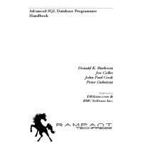 cover of the book Advanced SQL Database Programmers Handbook