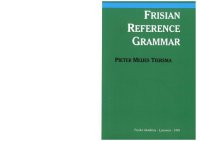 cover of the book Frisian Reference Grammar