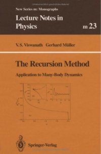 cover of the book The Recursion Method (Lecture Notes in Physics monographs)