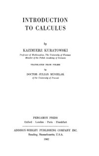 cover of the book Introduction to Calculus