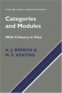 cover of the book Categories and Modules With K-Theory in View [first half]