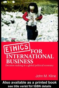 cover of the book Ethics for International Business: Decision-Making in a Global Political Economy