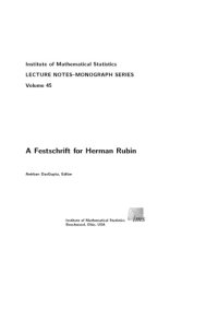 cover of the book A festschrift for Herman Rubin