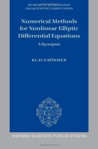 cover of the book Numerical methods for nonlinear elliptic differential equations: A synopsis