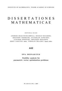 cover of the book Stability analysis for parametric vector optimization problems