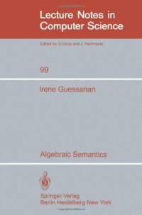 cover of the book Algebraic semantics