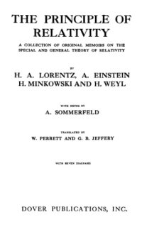 cover of the book The principle of relativity. Memoirs on the special and general theory of relativity