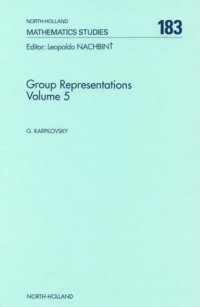 cover of the book Group representations.