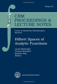 cover of the book Hilbert spaces of analytic functions