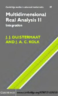 cover of the book Multidimensional real analysis. 2 Integration