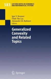 cover of the book Generalized convexity and related topics