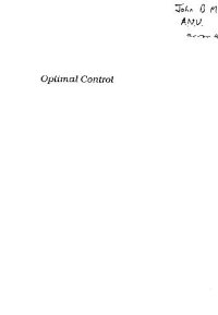 cover of the book Optimal Control