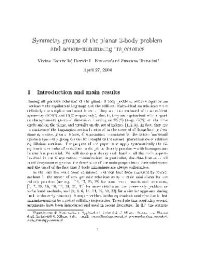 cover of the book Symmetry groups of the planar 3-body problem and action minimizing trajectories