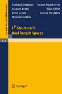 cover of the book Lp-Structure in Real Banach Spaces