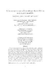 cover of the book A few symmetry results for nonlinear elliptic PDE on noncompact manifolds