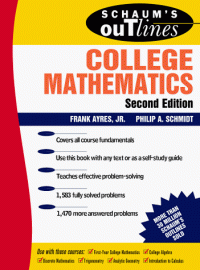 cover of the book Schaum's Outline of 1st Year College Mathematics