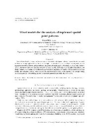 cover of the book Mixed models for the analysis of replicated spatial point patterns