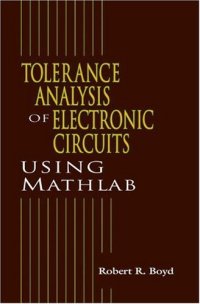 cover of the book Tolerance Analysis of Electronic Circuits Using MATLAB