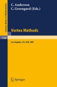 cover of the book Vortex Methods: Proceedings of the U.C.L.A. Workshop held in Los Angeles, May 20–22, 1987