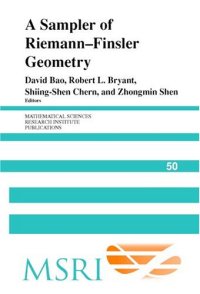 cover of the book A sampler of Riemann-Finsler geometry