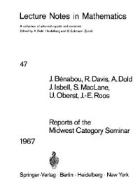 cover of the book Reports Of The Midwest Category Seminar