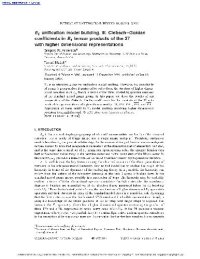 cover of the book E6 unification model building. III. Clebsch-Gordan coefficients in E6 tensor products of the 27 with higher dimensional representations