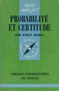 cover of the book Probabilité et certitude