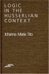 cover of the book Logic in the Husserlian Context