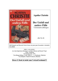 cover of the book Der Unfall und andere Fälle. 7 Kriminalerzählungen