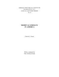 cover of the book Medieval Germany in America