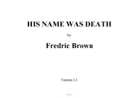 cover of the book His Name Was Death