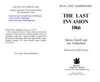 cover of the book The Last Invasion: 1066 (Dragon Real Life Game Books)