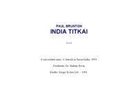 cover of the book India titkai