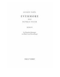 cover of the book Evermore. Das dunkle Feuer