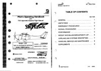 cover of the book Pilot’s Operating Handbook and FAA Approved Airplane Flight Manual. CESSNA Model 172S