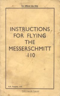 cover of the book Instructions for flying the Messerschmitt Me-110