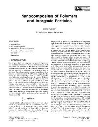 cover of the book Nanocomposites of Polymers and Inorganic Particles