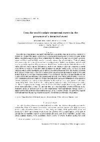 cover of the book Tests for multivariate recurrent events in the presence of a terminal event