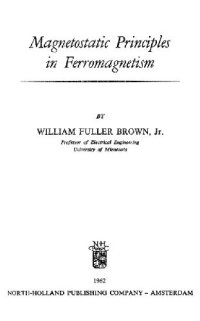 cover of the book Magnetostatic principles in ferromagnetism