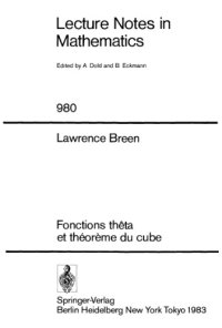 cover of the book Fonctions thêta et théorème du cube