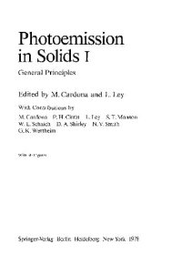 cover of the book Photoemission in Solids I: General Principles