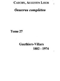 cover of the book Œuvres complètes