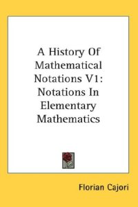 cover of the book A History of Elementary Mathematics