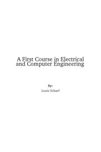 cover of the book A First Course in Electrical and Computer Engineering